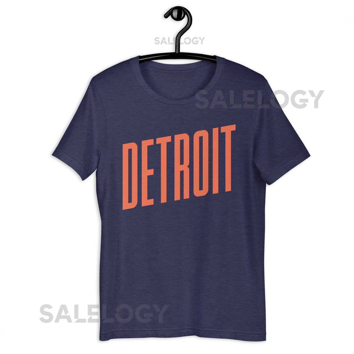 Detroit Tigers Colors Short-Sleeve Unisex Navy T-Shirt_238