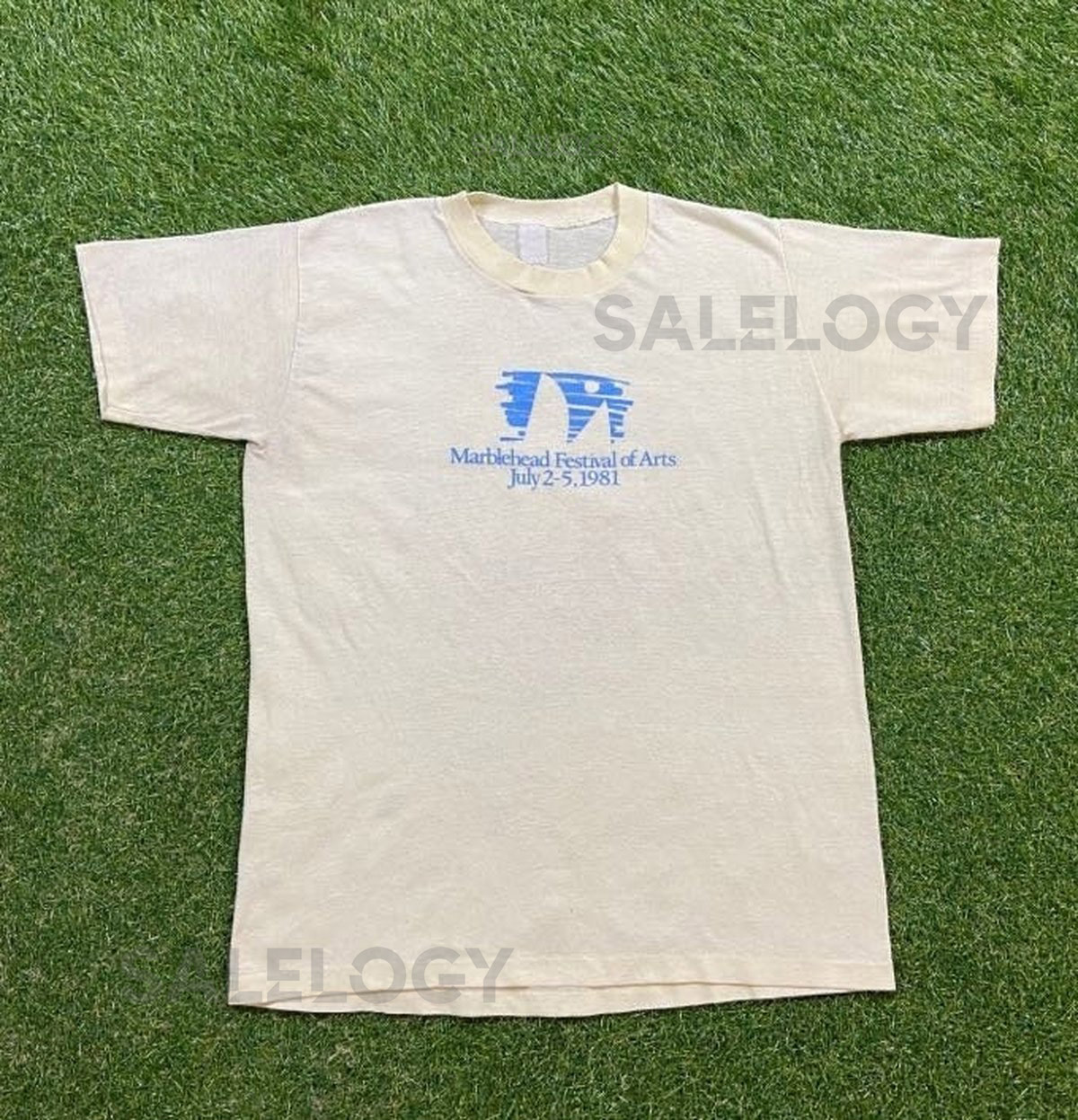 Vintage Marblehead Festival of Arts 1981 T Shirt Tee Size Small S Boston Massachusetts New England 1980s 80s_692