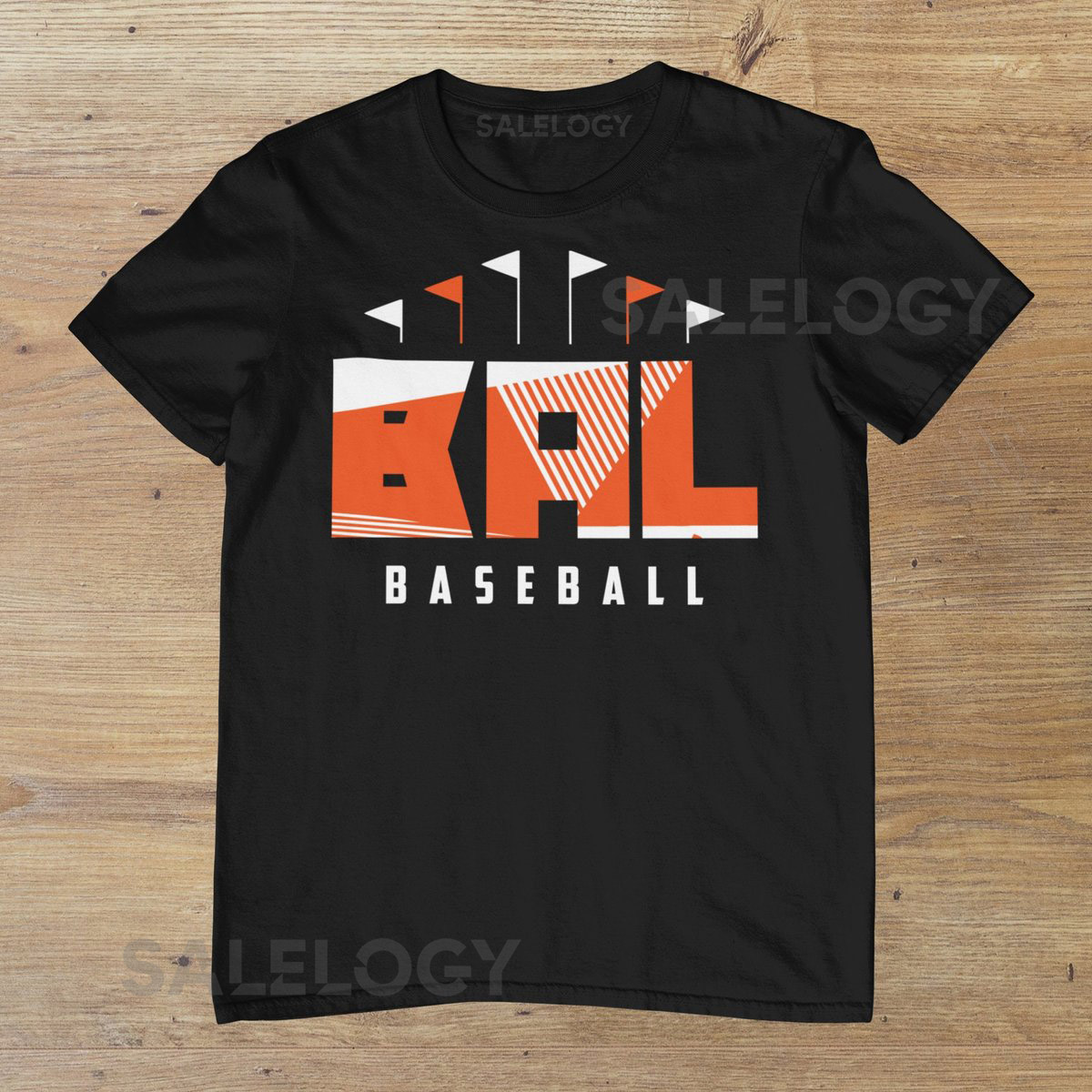 Baltimore Retro Baseball Ballpark T-shirt_116