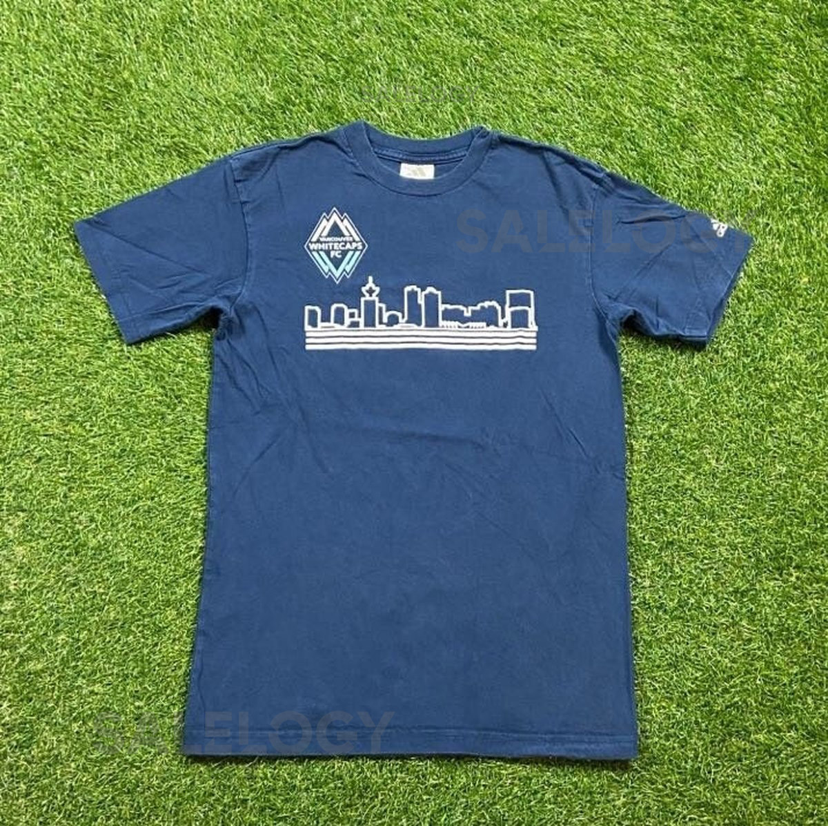 Vintage Vancouver Whitecaps T Shirt Tee Adidas Size Small S Soccer Futbol British Columbia BC Canada_556