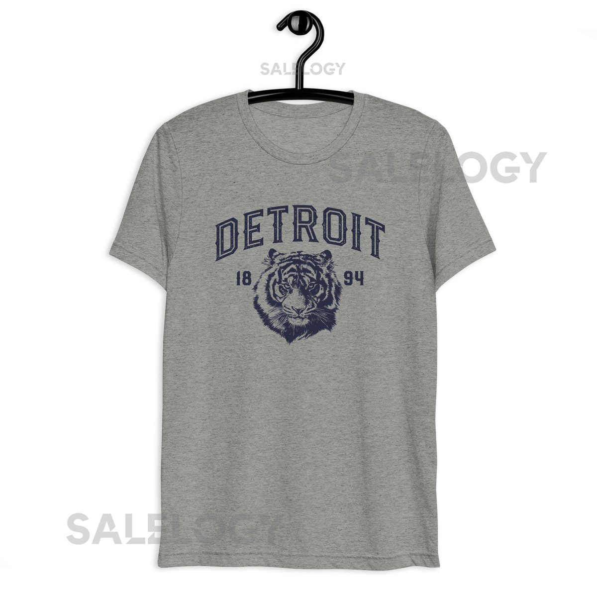 Detroit Tigers inspired Vintage Short Sleeve T-shirt Detroit Baseball_244