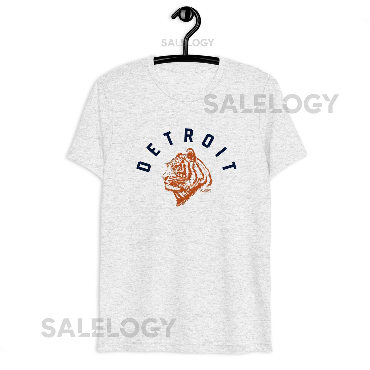 Detroit Tigers-Inspired Vintage Short Sleeve T-shirt Est. 1894 Detroit Baseball_260