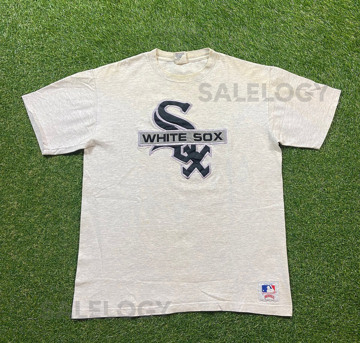 Vintage Chicago White Sox T Shirt Tee Nutmeg Mills Made USA Size Xtra Large XL Chicago Illinois 1990s MLB 90s Baseball American League_466