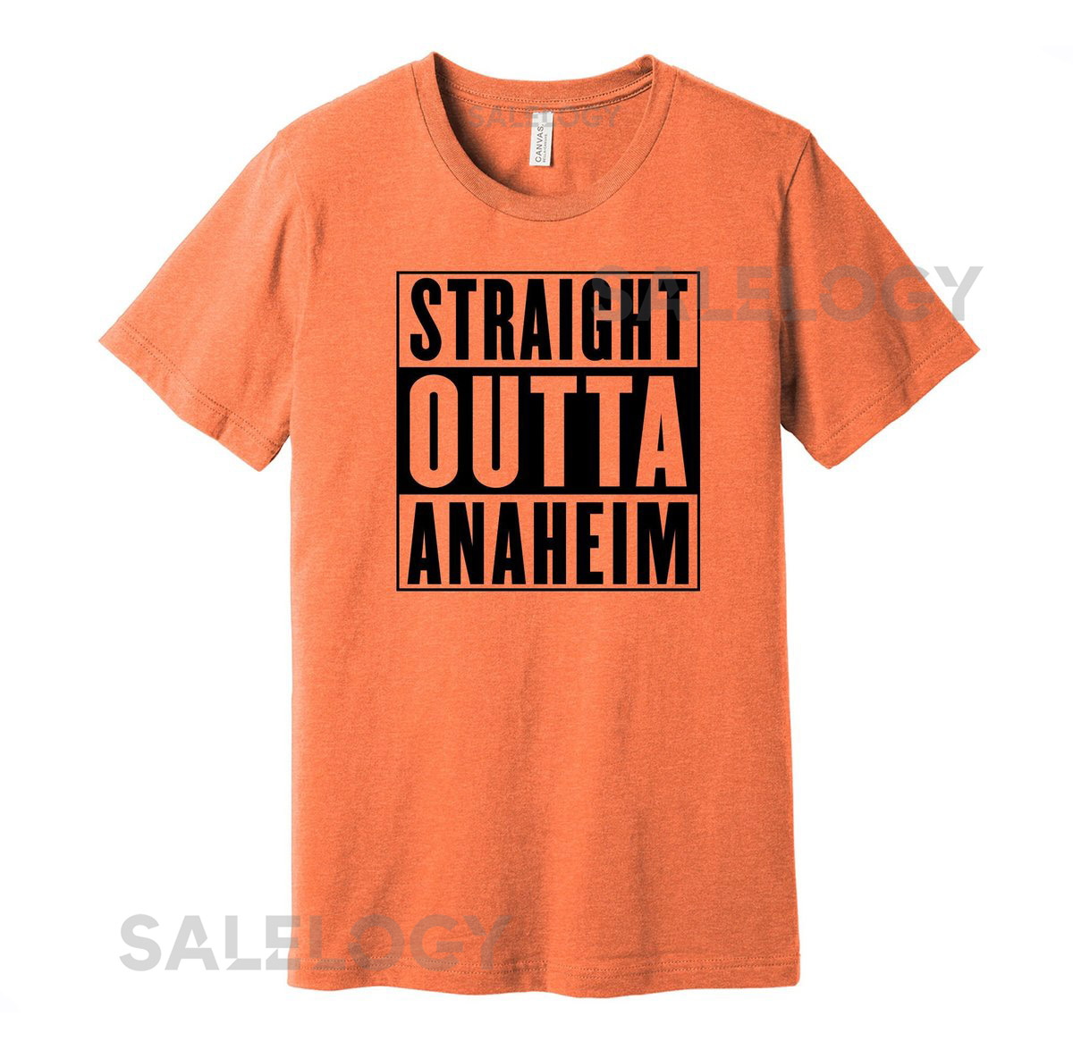 Straight Outta Anaheim Hip Hop Parody Shirt Black Orange Sports Fan Local Love T Shirt S M L XL XXL 3XL Multiple Color Choices_560