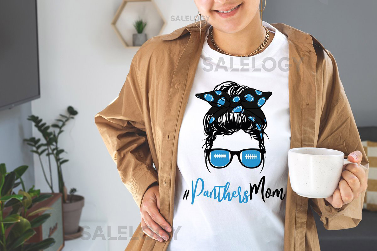 Carolina Blue Panthers Mom T-shirt_312