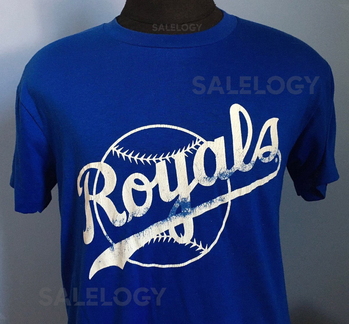 80s Vintage Kansas City Royals KC baseball mlb T-Shirt - LARGE_14