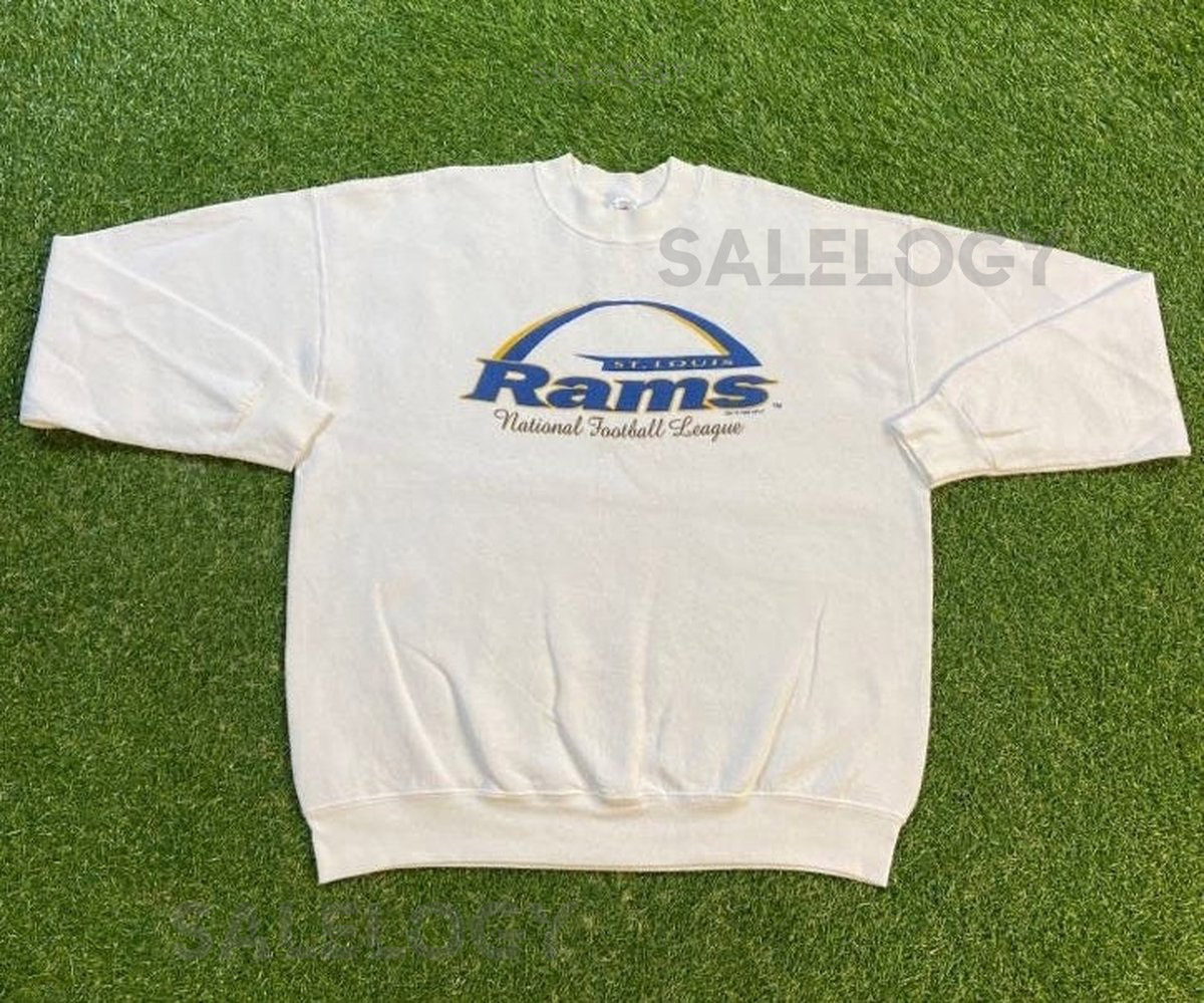 Vintage St Louis Rams Crewneck Sweatshirt Made Usa Size Xtra Large XL NFL Football Los Angeles LA California 1990s 90s Pull Over Oversized_151