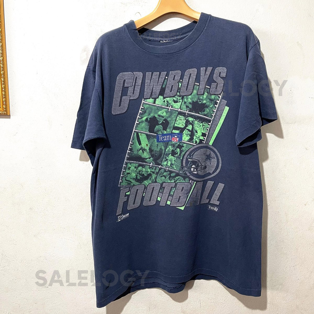Vintage 90s Dallas Cowboys T-Shirt NFL Football Team Graphic Tee Size L_506