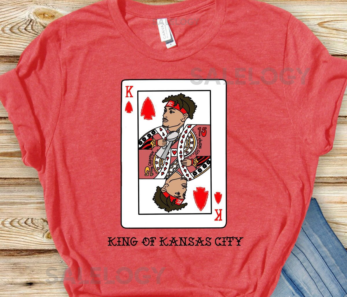 Bella Canvas Unisex Mahomes Shirt King Of Kansas City chiefs kingdom arrowhead king card_33