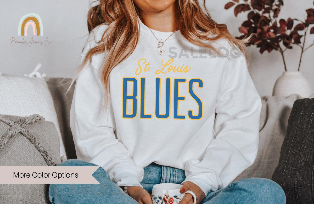 St. Louis Blues Crewneck Sweatshirt Hockey Missouri_509