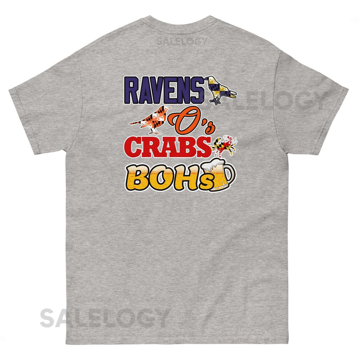 Ravens Os Crabs Bohs Home T-Shirt_508