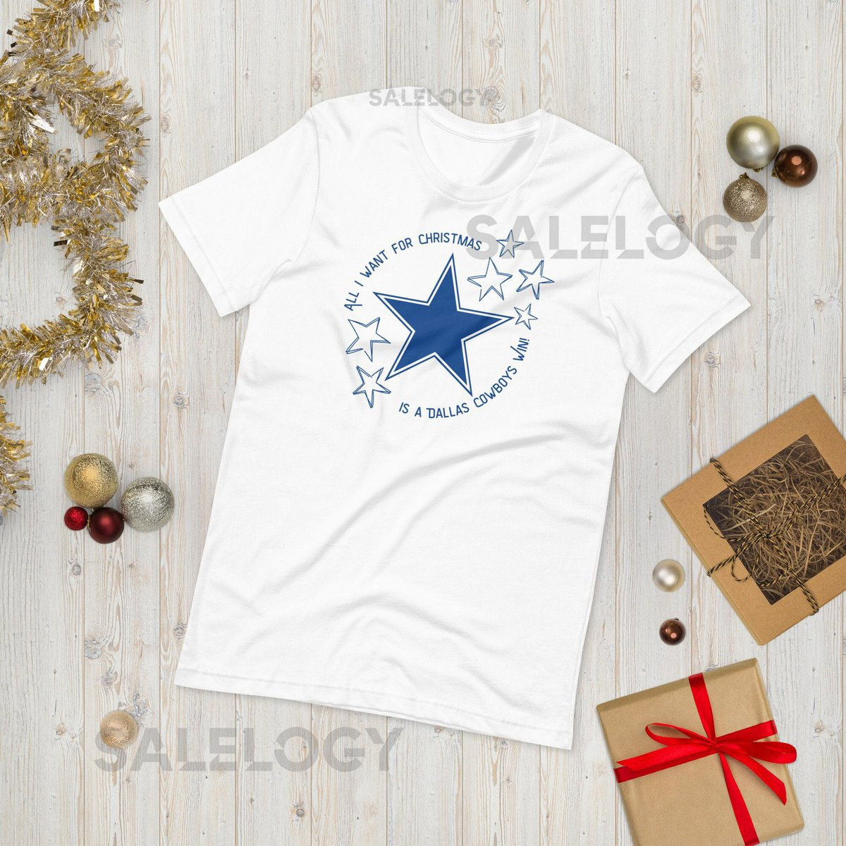 Dallas Cowboys Christmas T-shirt Football Shirt Funny Christmas Shirts Cowboys T-shirt Xmas Shirt Santa Shirts_121