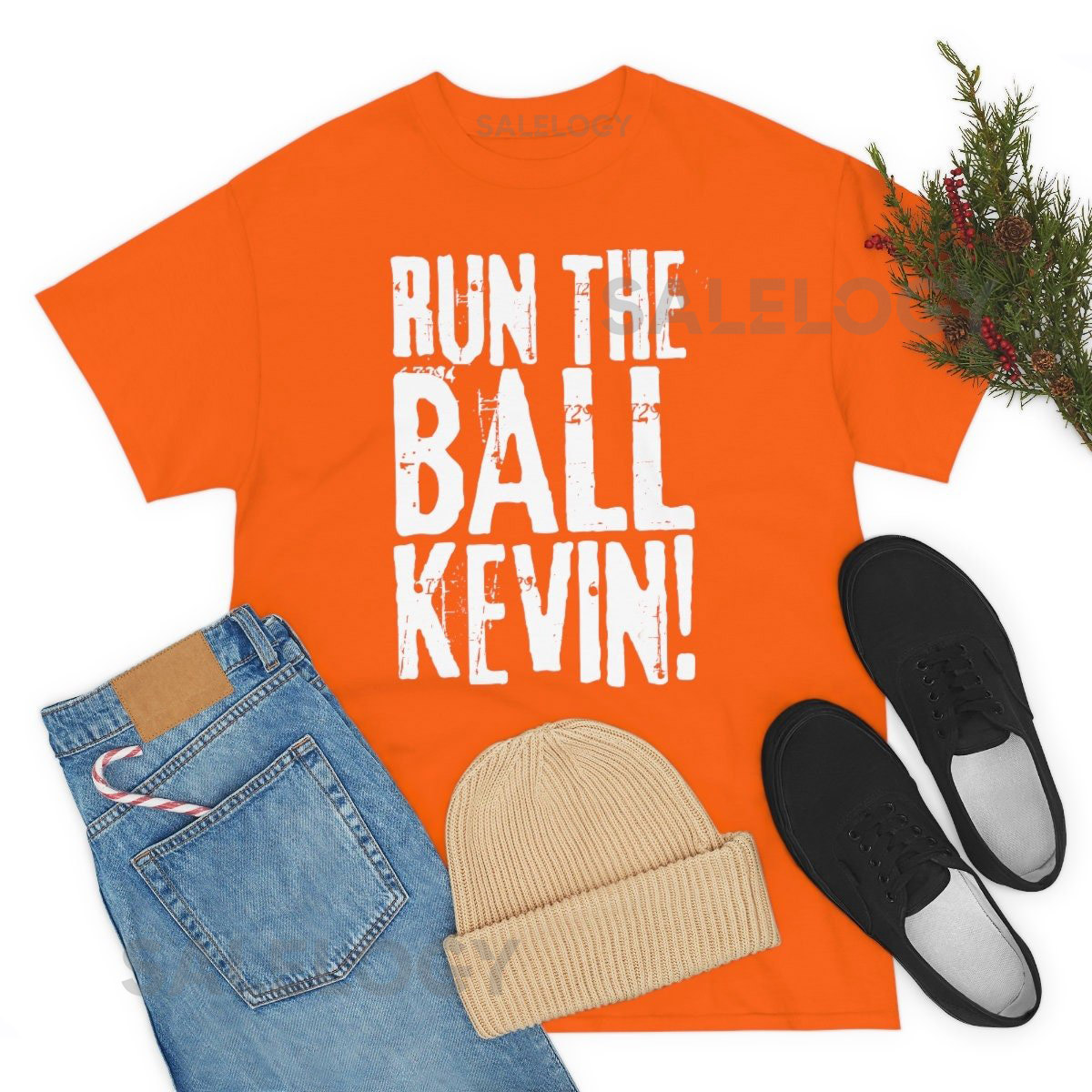 Run The Ball Kevin - Cleveland T Shirt - Cleveland Game Day Shirt - Trendy Cleveland Tees_125