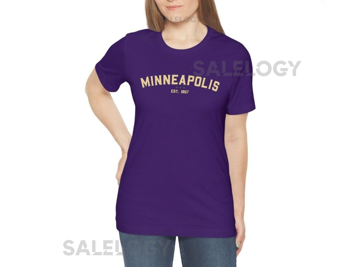 Minneapolis Shirt Tshirt Soft Crewneck Minnesota T-Shirt Tee MN Minnesota Crewneck XS - Plus Size 3XL Souvenir Apparel_583