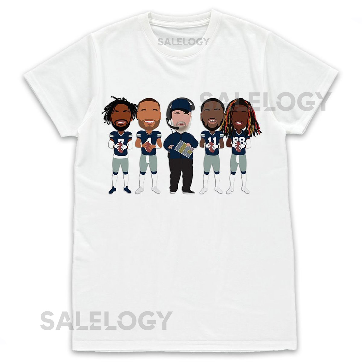 Cowboys American Football T-Shirt tshirt tee S-XXXL McCarthy Prescott Parsons Diggs Lamb Dallas_85