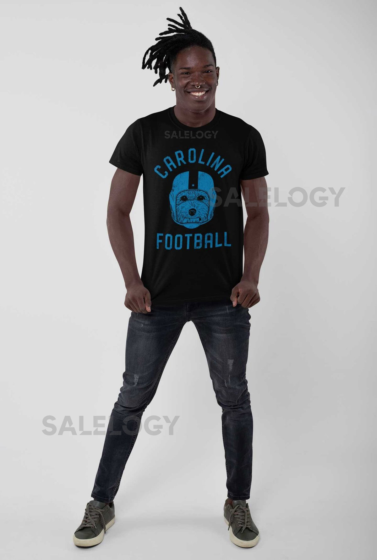 Carolina Football Poodle T-Shirt Dog Lover Gift for Carolina Panthers fans_335