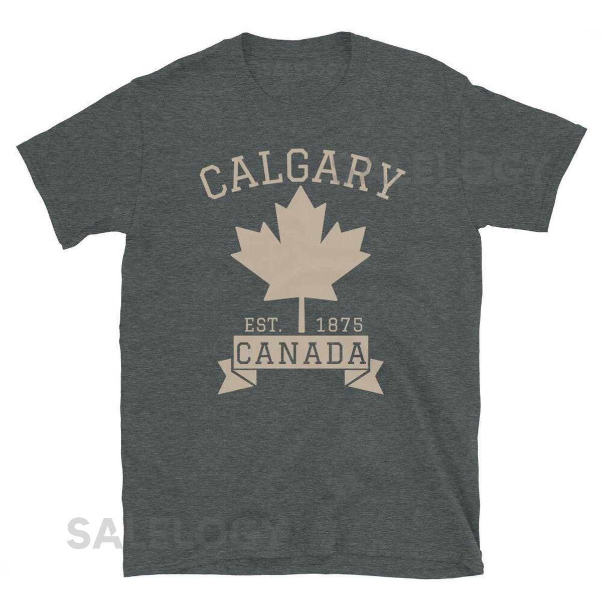 Calgary Canada T-Shirt Maple Leaf Shirt Calgary Tshirt Vintage Athletic Canadian Tee Calgary Souvenir Calgary Gift_46
