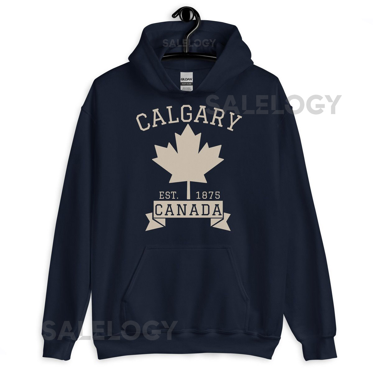 Calgary Canada Pullover Hoodie Vintage Athletic Maple Leaf Hoodie Calgary Hoodie Calgary Jumper Calgary Souvenir_45