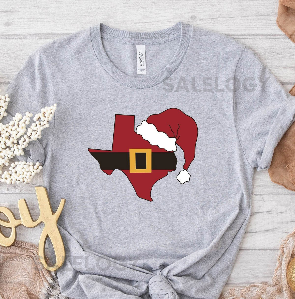 Texas Christmas Santa Hat Shirt Merry Christmas Y'all Merry Christmas Texas Shirt Southern Christmas Family Christmas Austin H_869