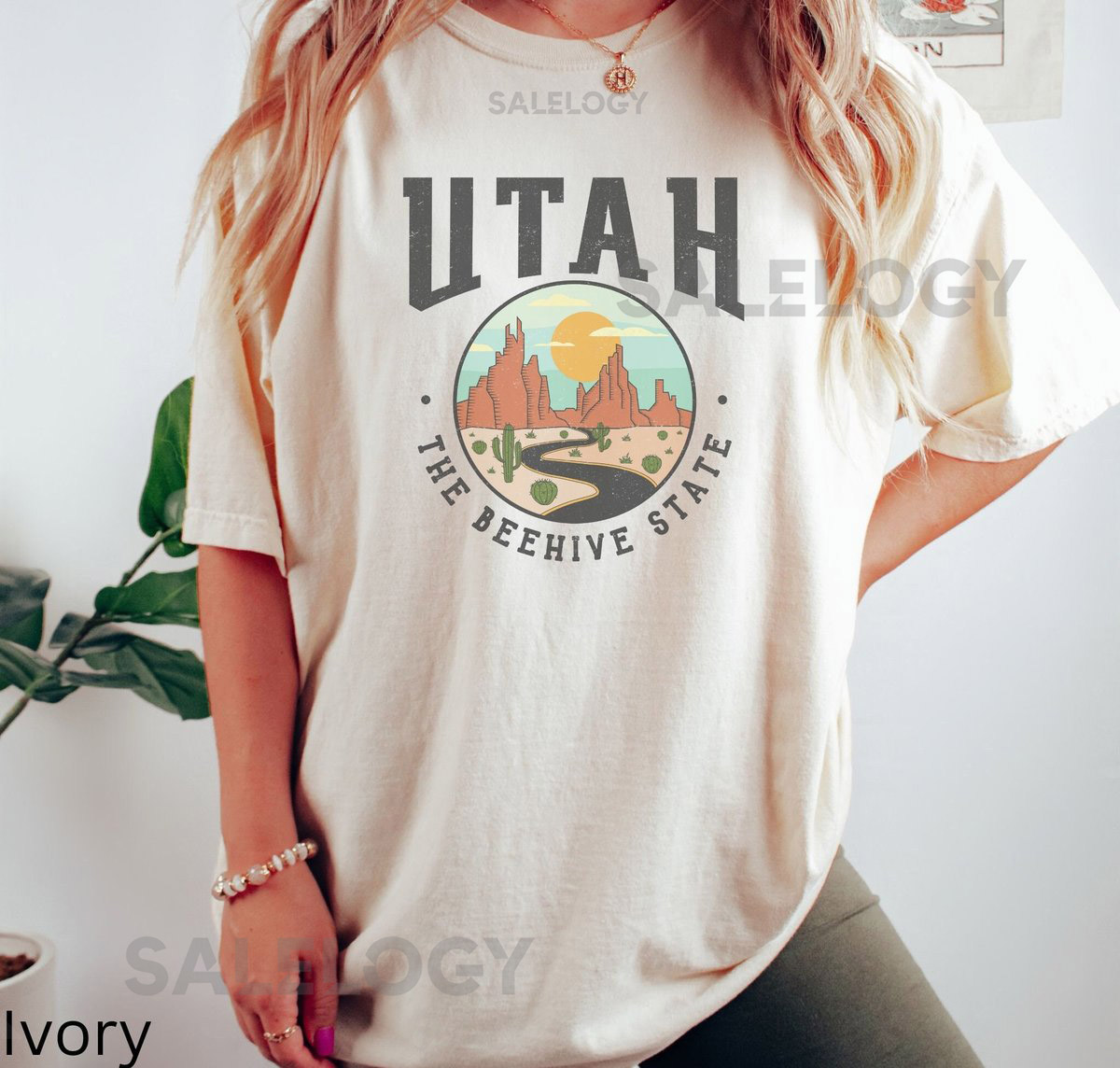 Utah Desert vibes graphic dreamer Ladies boutique Utah State vacation COMFORT Colors Unisex Tee T Shirt_599