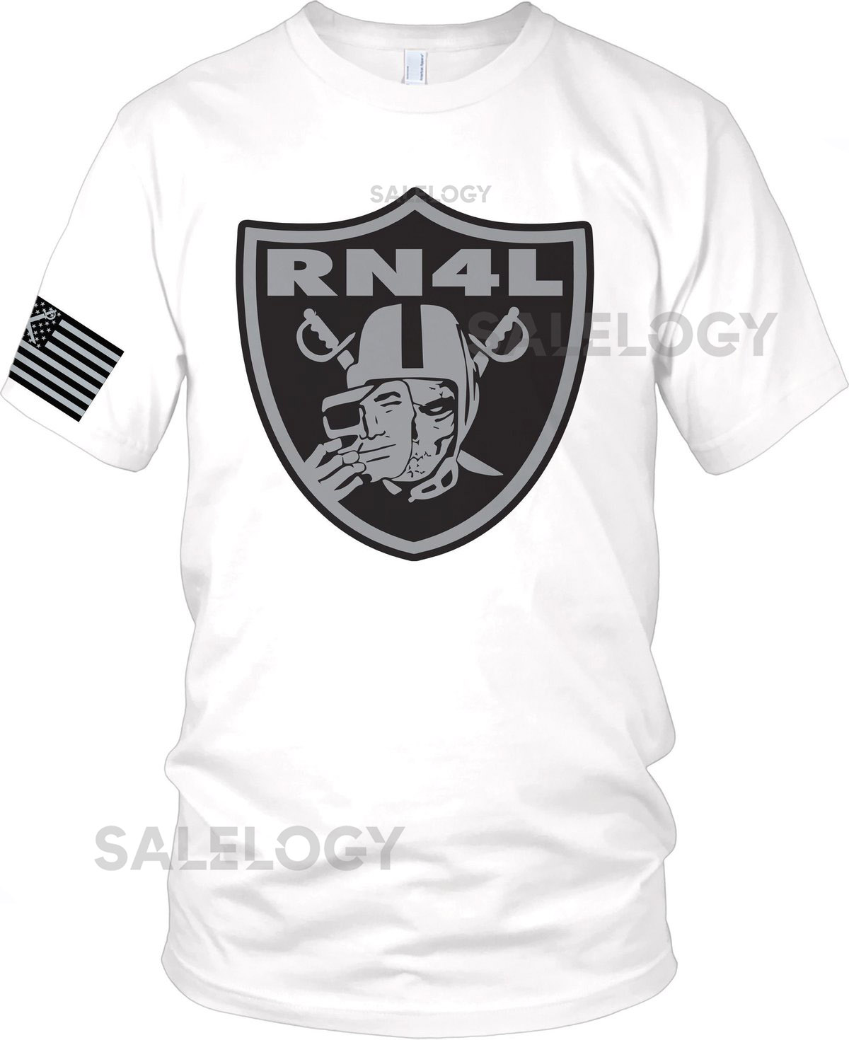 RN4L Nation 4 Life Skull White T-Shirt LIMITED EDITION_732