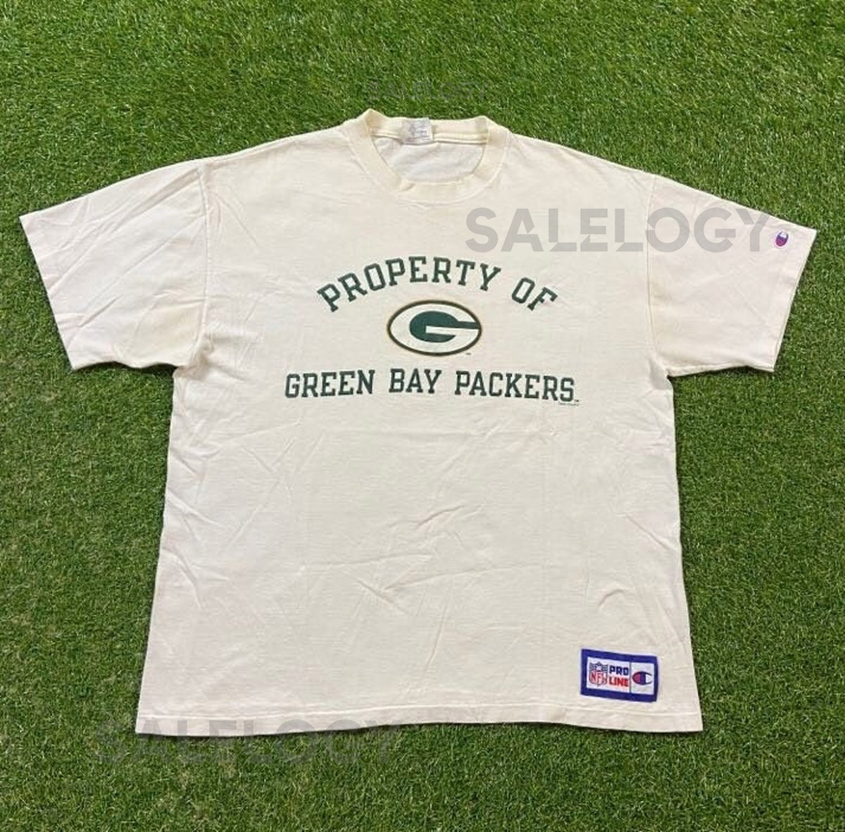 Vintage Green Bay Packers T Shirt Tee Champion Made USA Size Xtra Large XL NFL Football Wisconsin Bret Favre Cheese Head Rodgers 1990s 90s_738