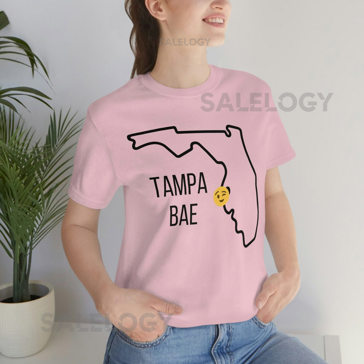 Tampa Bae Tampa Bay Unisex Jersey Short Sleeve Tee with Coordinates_161