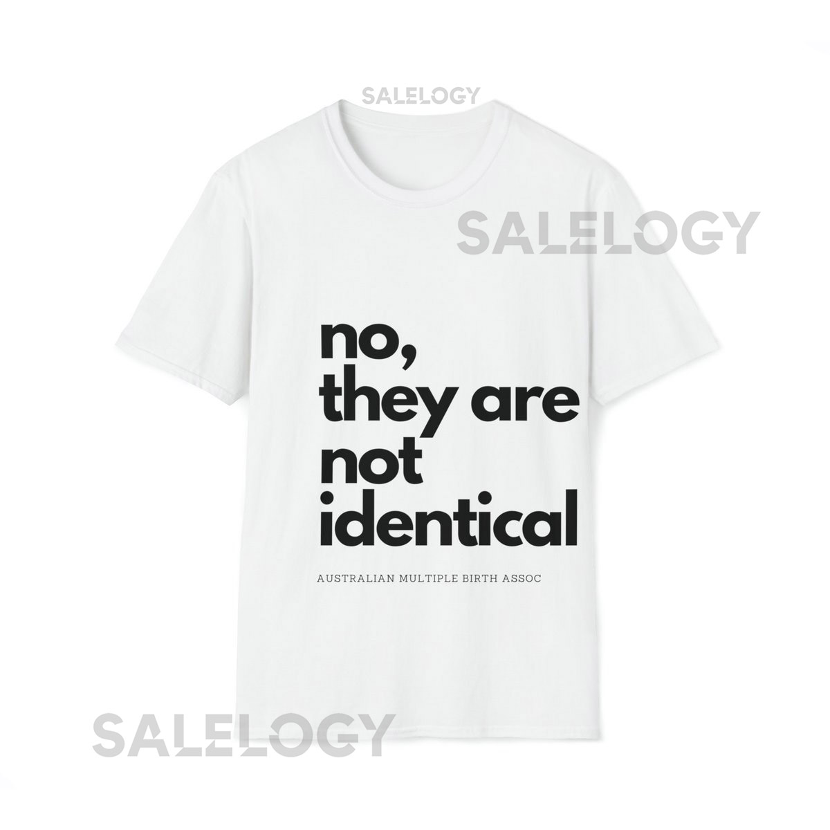 Twins Triplets or Higher Order Multiples Parent Unisex Softstyle T-Shirt quotnot identicalquot_837