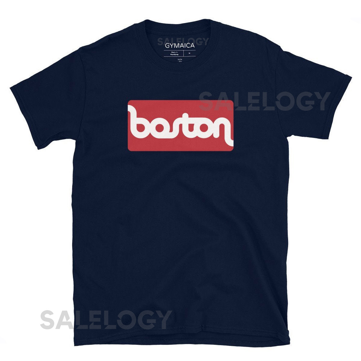 Boston Graphic Tee - Unisex Athletic Fit Red and White_181