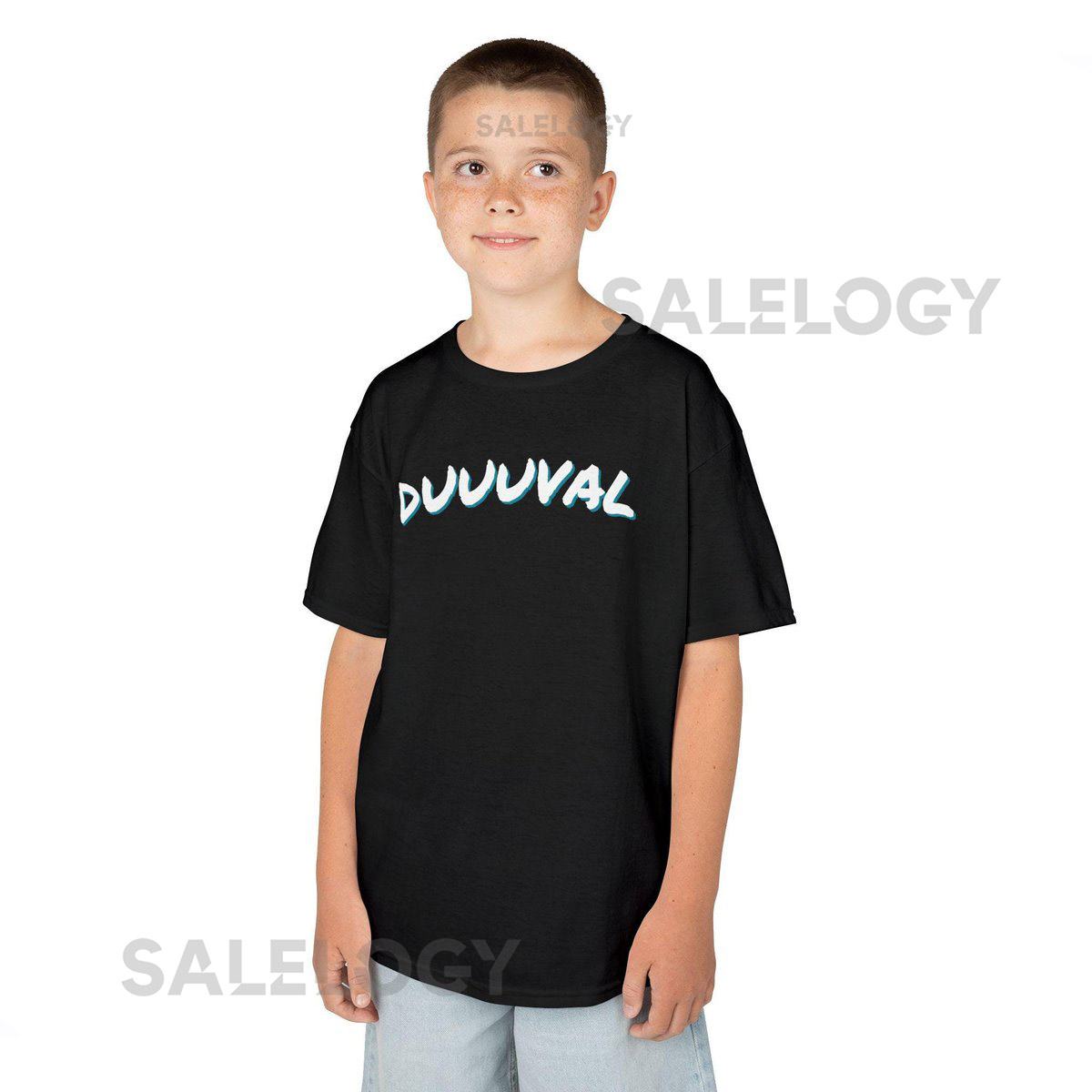 Duuuval Kids Tee Jaguars Fan Shirt Jacksonville Jaguars Child Shirt Children's Graphic Tee Youth Football Team Apparel NFL Kid_104