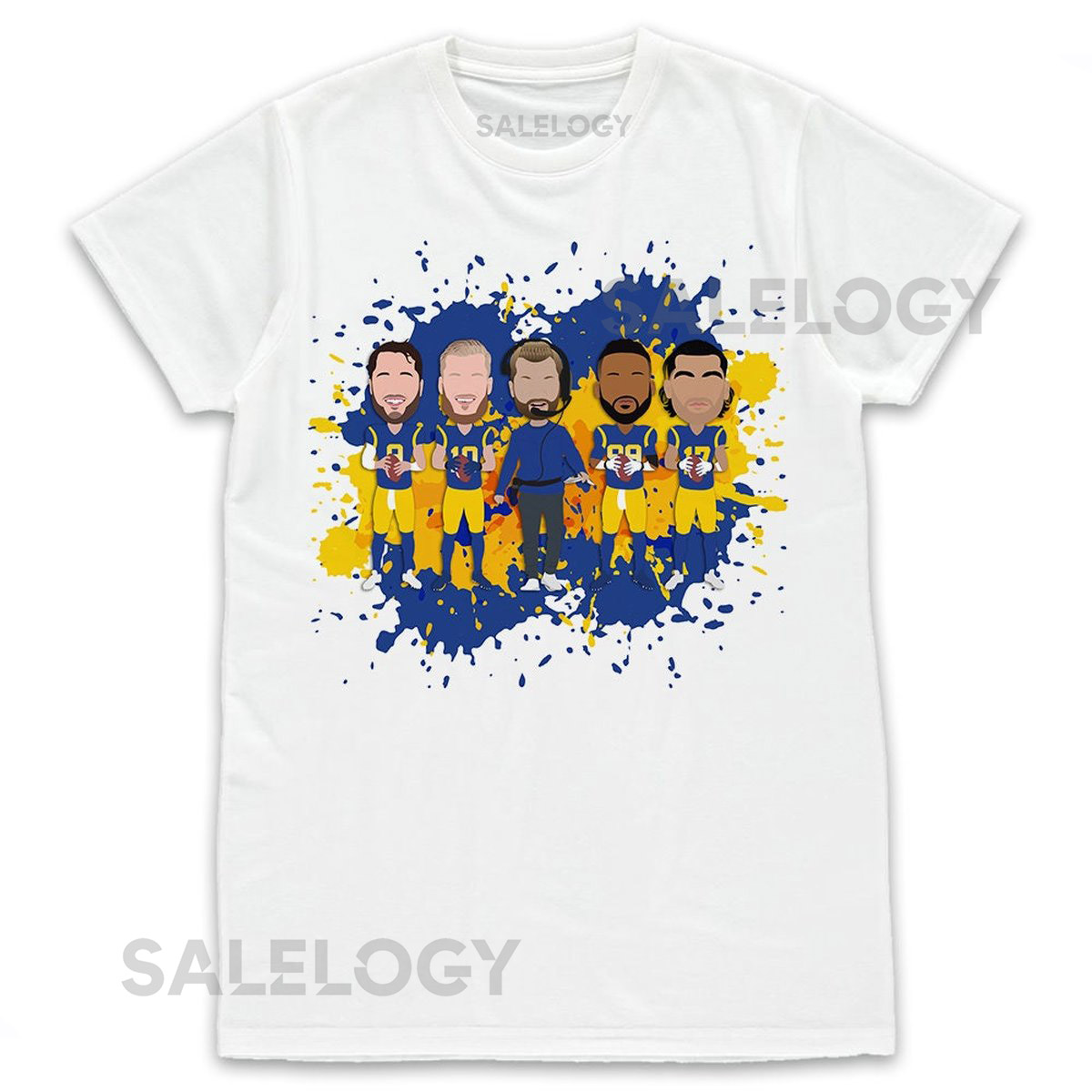 Rams Vector Heroes Kids Childs T-Shirt Tshirt Tee Ages 3-13 Years Unofficial Los Angeles LA 2023-24 Season Unofficial_711