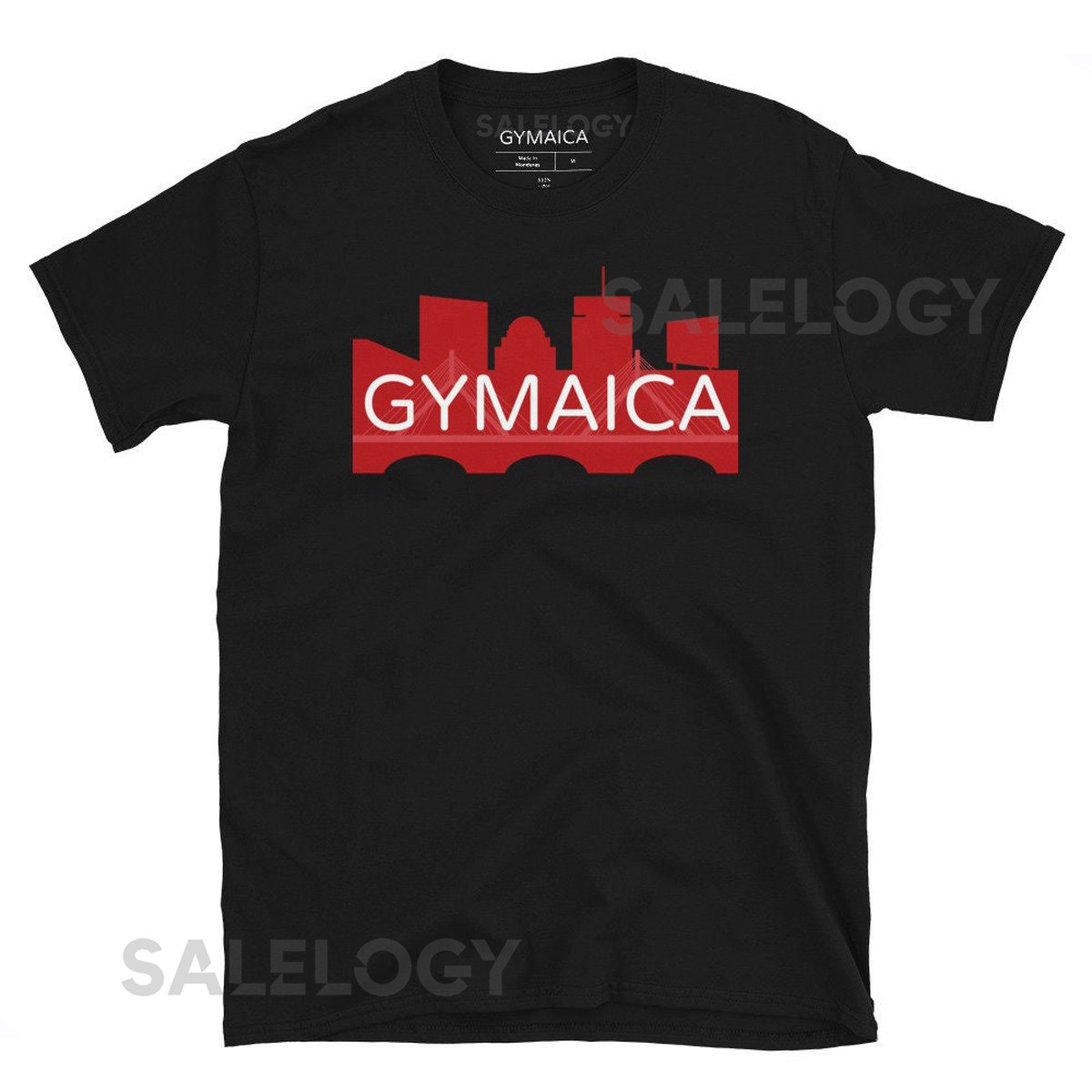 Gymaica Boston Skyline T-Shirt Unisex Athletic Fit_340