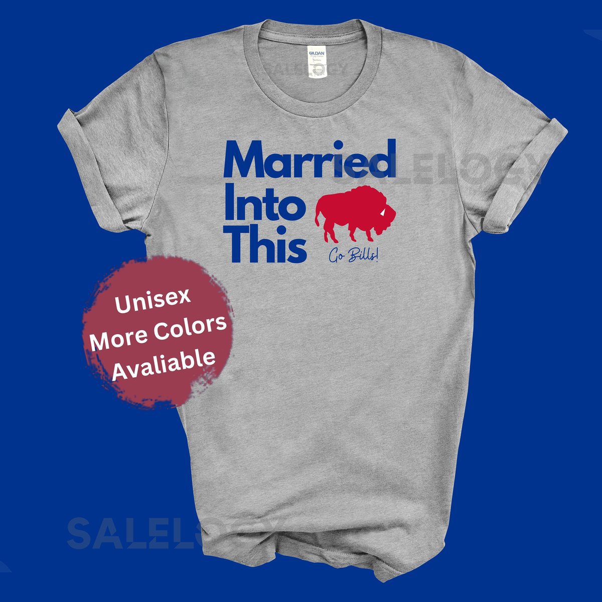 Married Into This Buffalo Tee Shirt Buffalo Football Shirt Let's Go Buffalo Buffalo Wedding Gift Buffalo Husband Wife_788