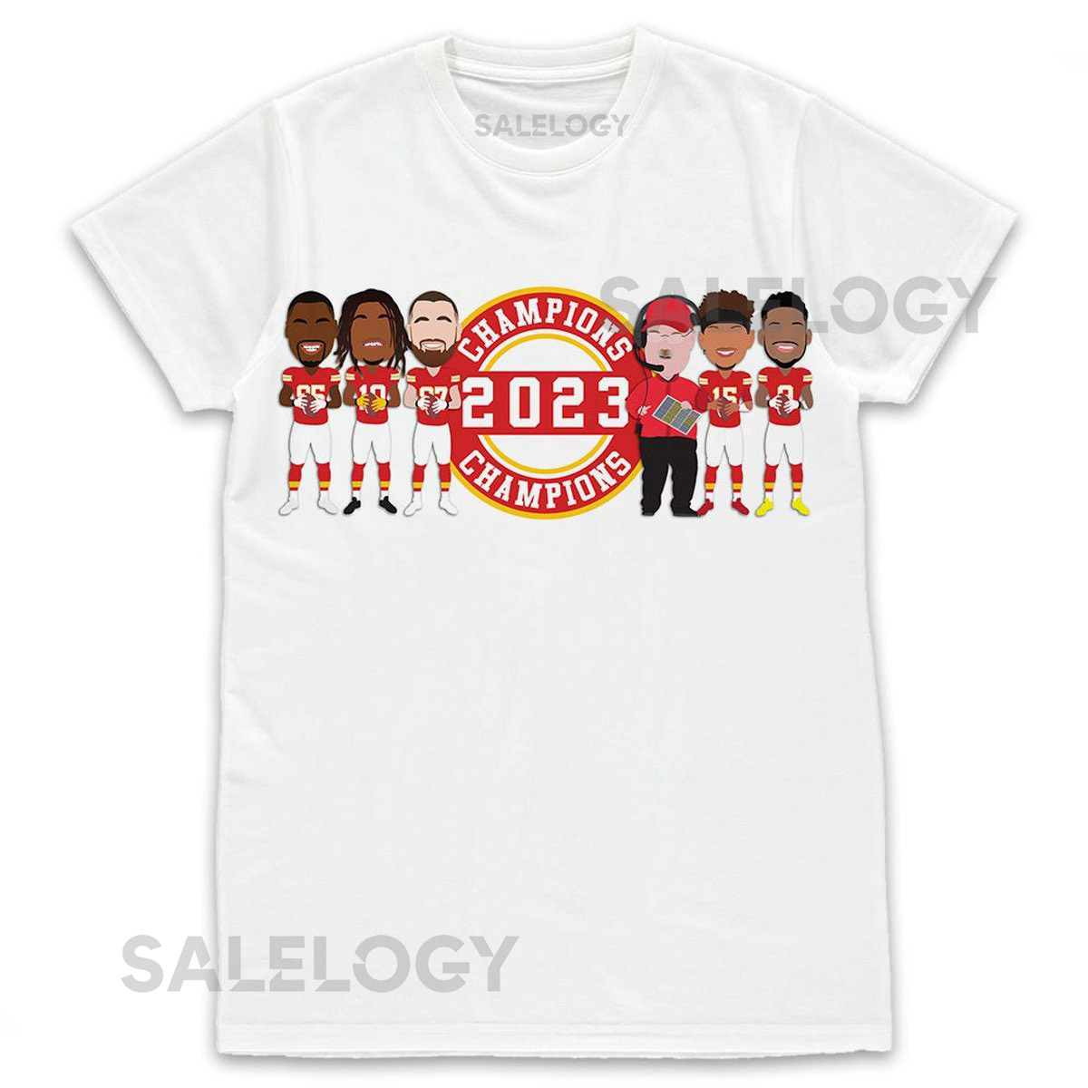 Chiefs Champions 2022-23 American Football T-Shirt tshirt tee Adults Kids Sizes Available Mahomes Kelce Reid Kansas City KC Great Gift_67