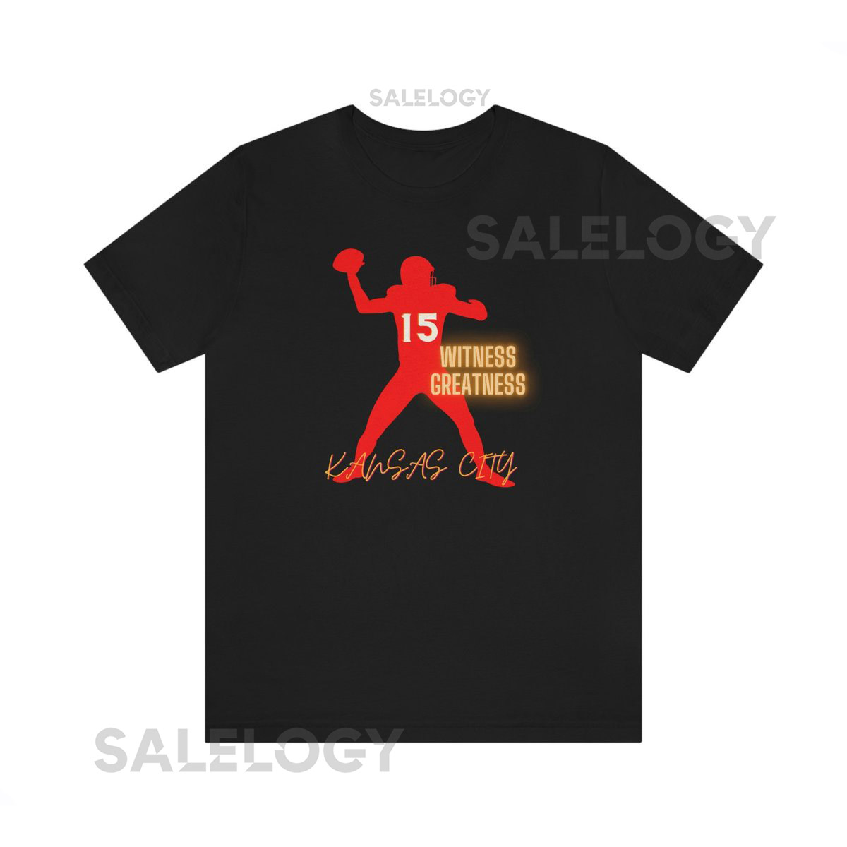 Kansas City Chief's Football Patrick Mahomes Witness Greatness Jersey Short Sleeve Tee kansas city chiefs kansas city chiefs shirt_248