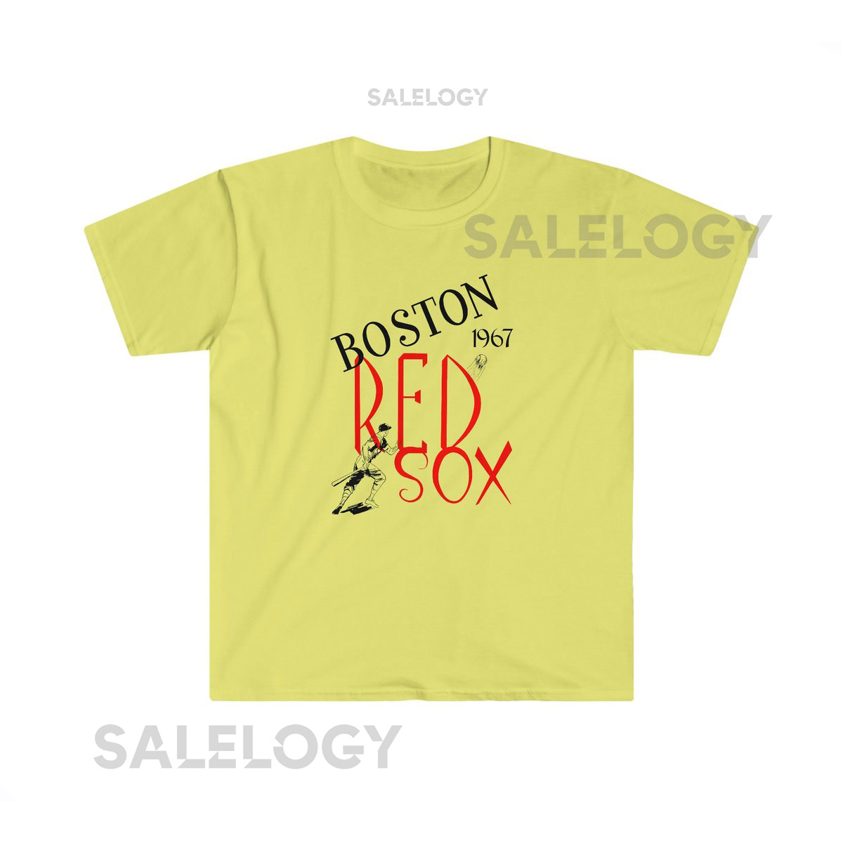 1967 Vintage Red Sox Baseball - Softstyle T-Shirt_5