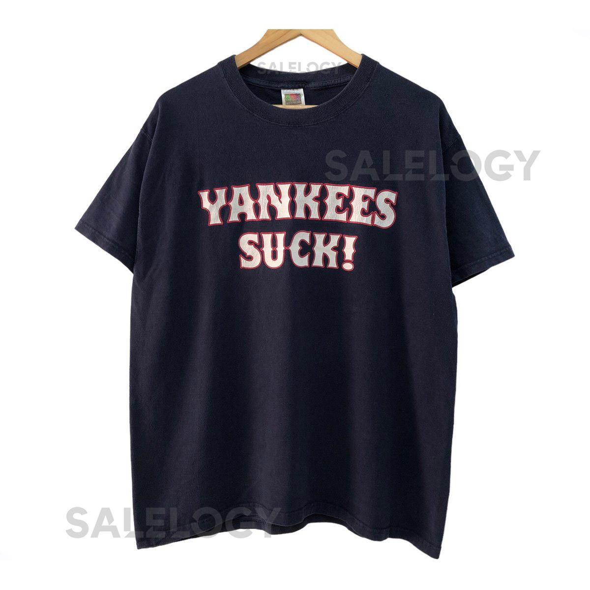 Vintage 90s YANKEES SUCK boston hardcore punk red sox tee_625