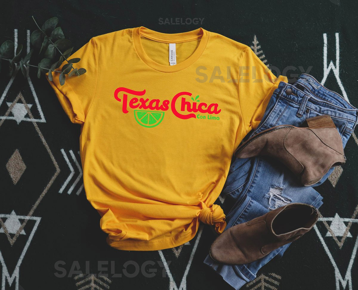 Texas Chica Shirt Western Shirt Latina Girl Small Town Girl Shirt Southern Tee Rodeo T-shirt Country Shirt Cowboy Shoes_868