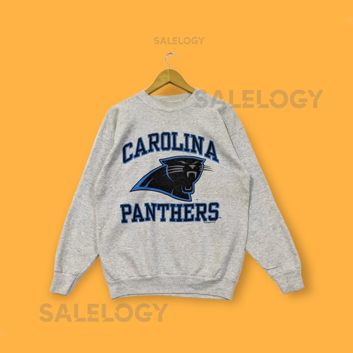 Vintage Carolina Panthers sweatshirt Carolina Panthers crewneck Carolina Panthers sweater pullover streetwear rare grey colour size large_1050