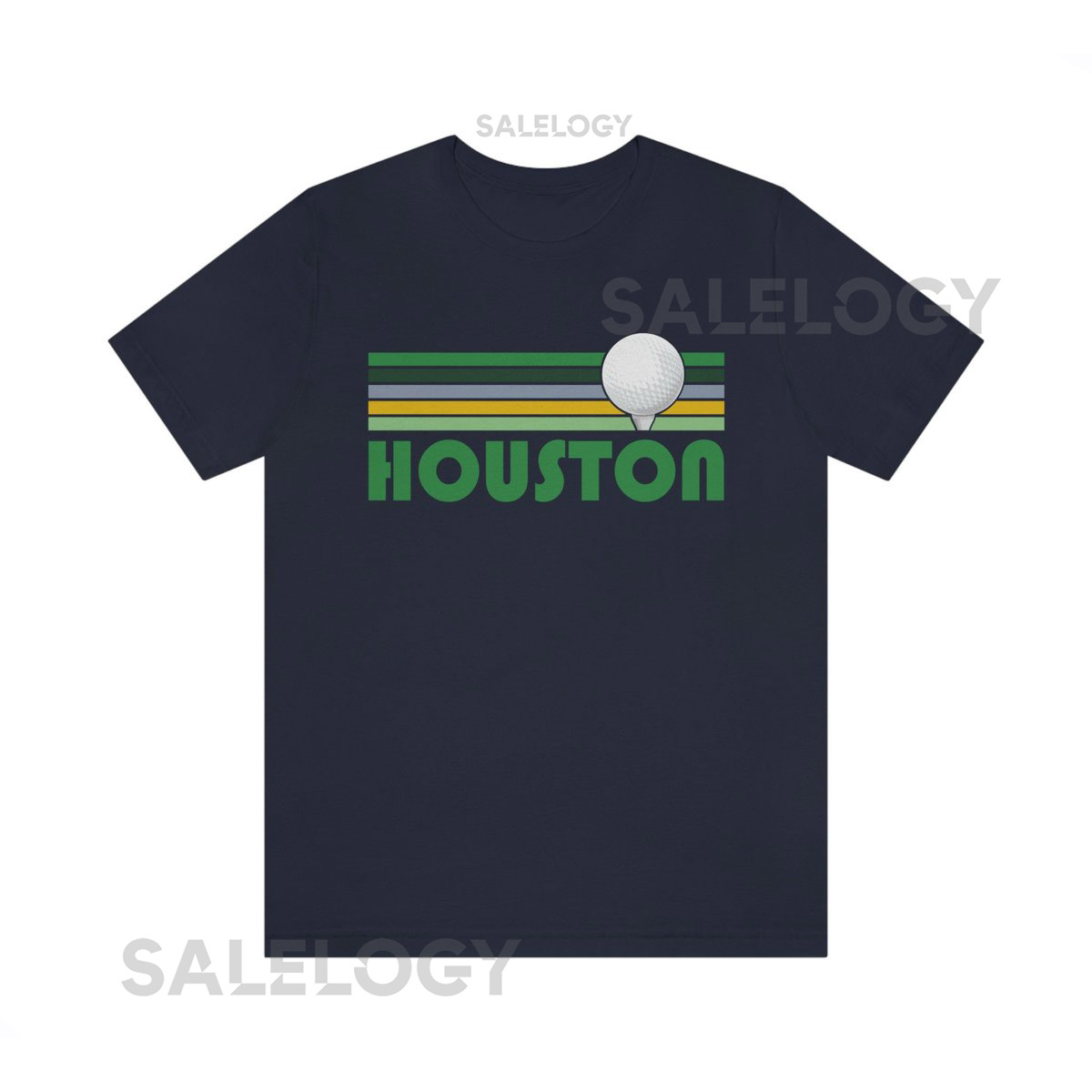 Golf Houston Texas T-Shirt - Retro Golf Unisex Houston_171