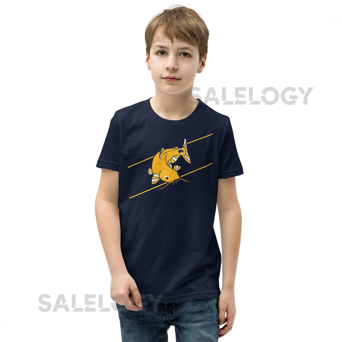Catfish on the Ice Hockey Tradition Nashville Predators   Unisex Youth T Shirt_73