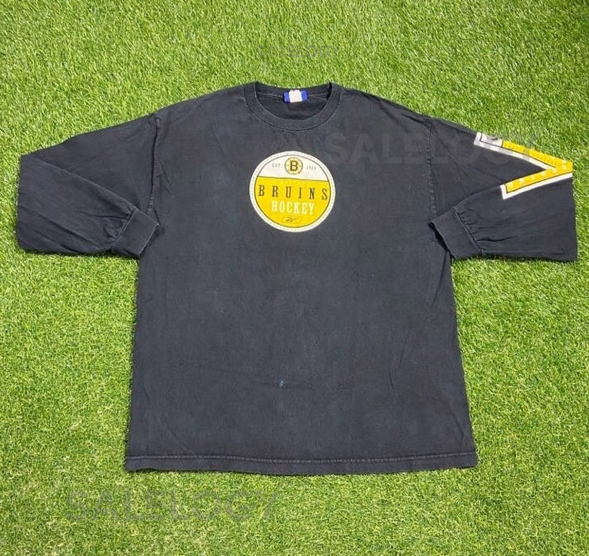 Vintage Boston Bruins Long Sleeve Shirt Reebok Size Large L Classic NHL Hockey Massachusetts New England 1990s 90s_659