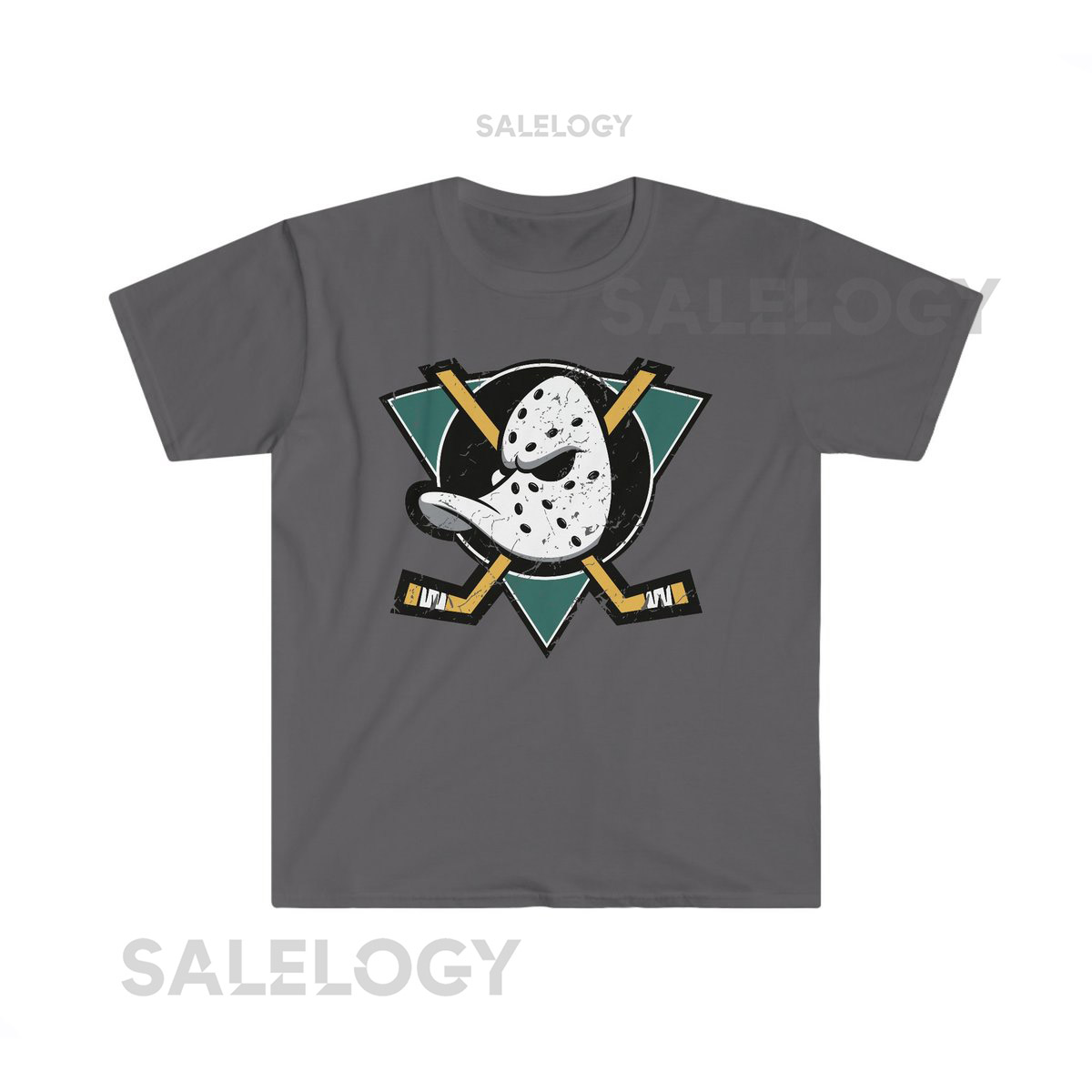 Anaheim Mighty Ducks Distressed Unisex Softstyle T Shirt_28