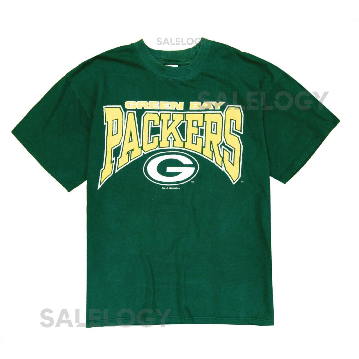 Vintage Green Bay Packers Logo 7 T-Shirt Size XL Made USA 90s 1995 NFL_733