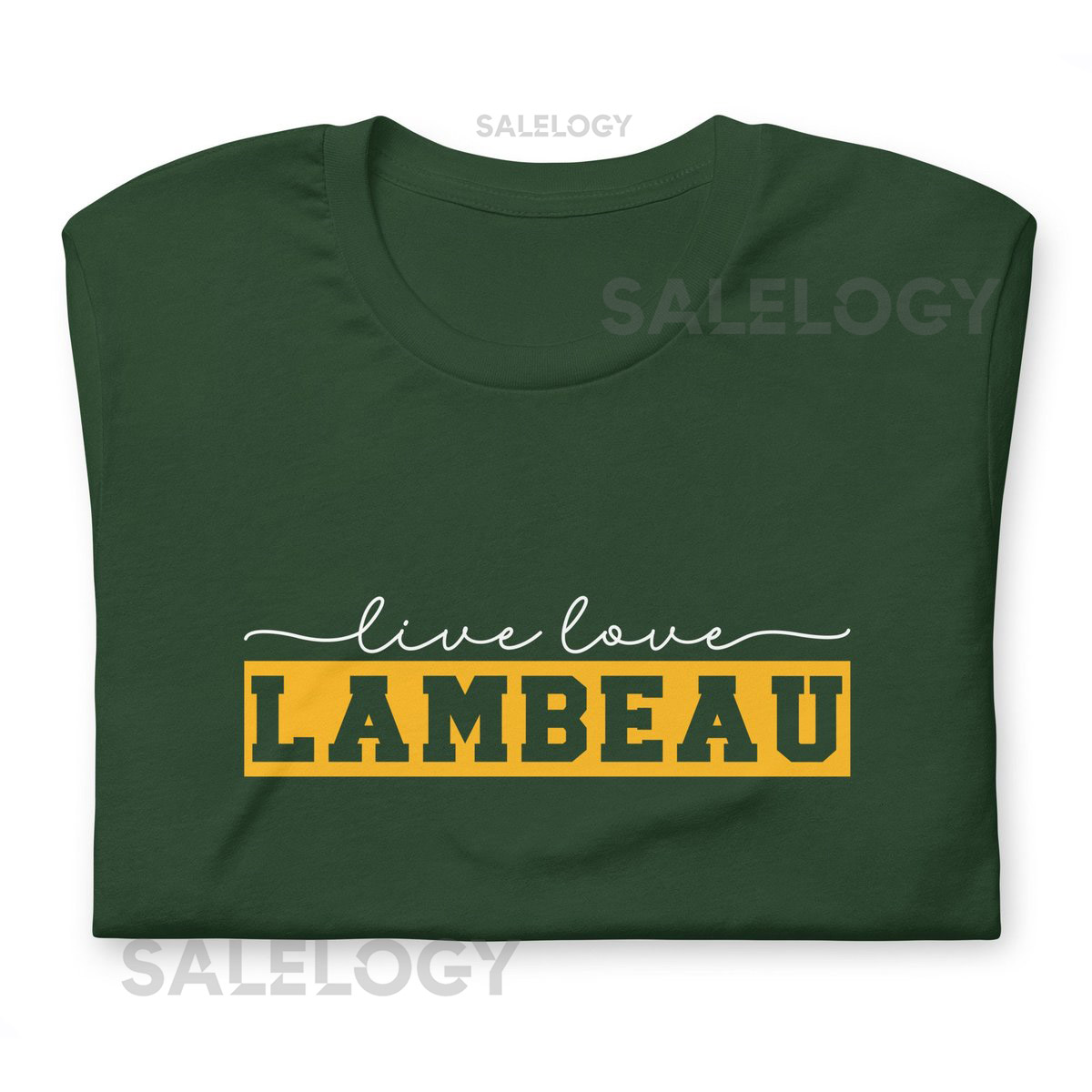 Live Love Lambeau Unisex t-shirt Bella Canvas Title Town Green Bay Packers Go Pack Go Wisconsin_580