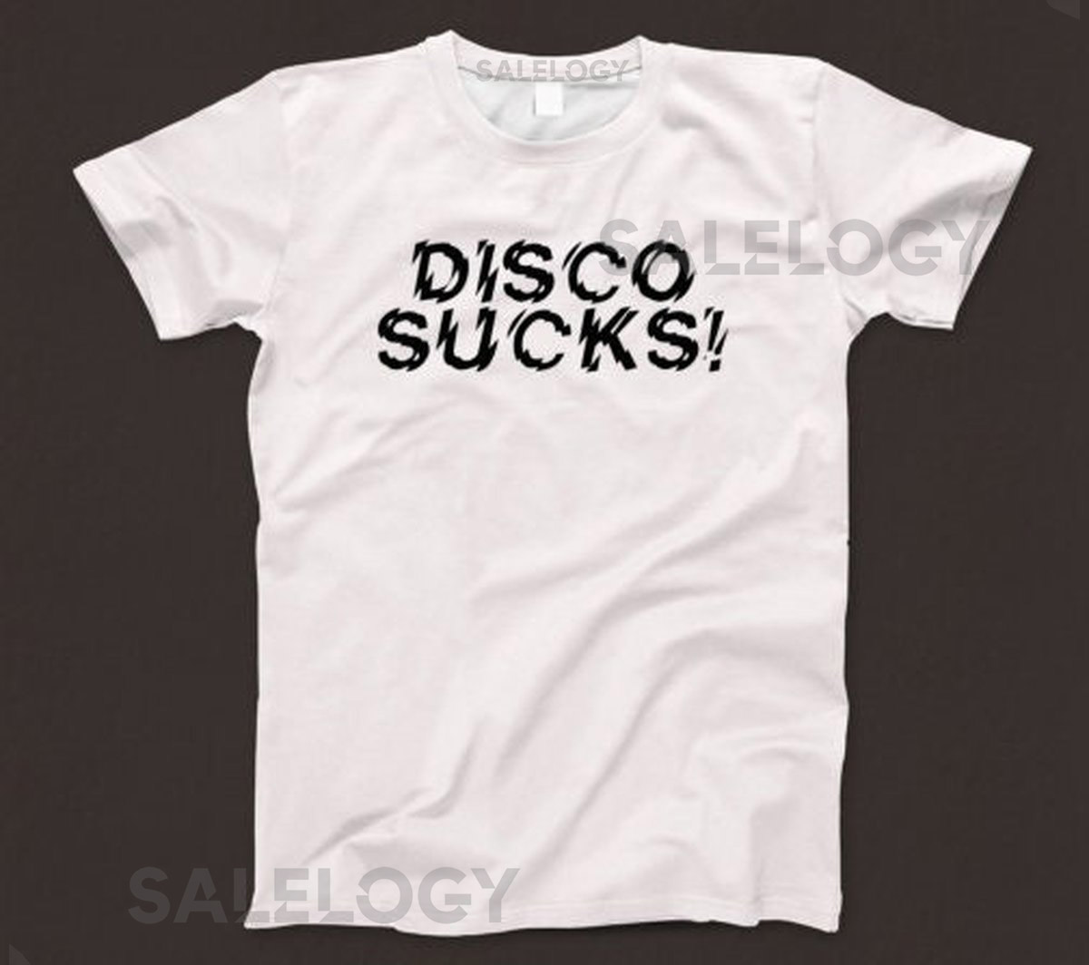 Disco Sucks T Shirt 680 Retro White Unisex Graphic Tee_275
