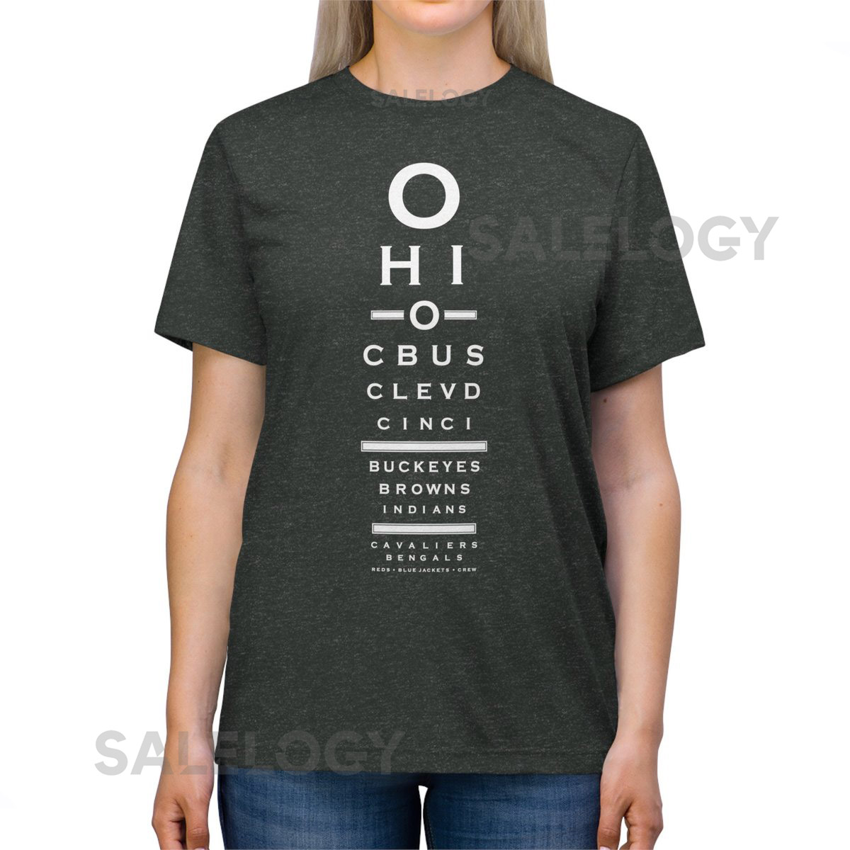 OHIO EYE CHART Unisex Triblend Tee_58