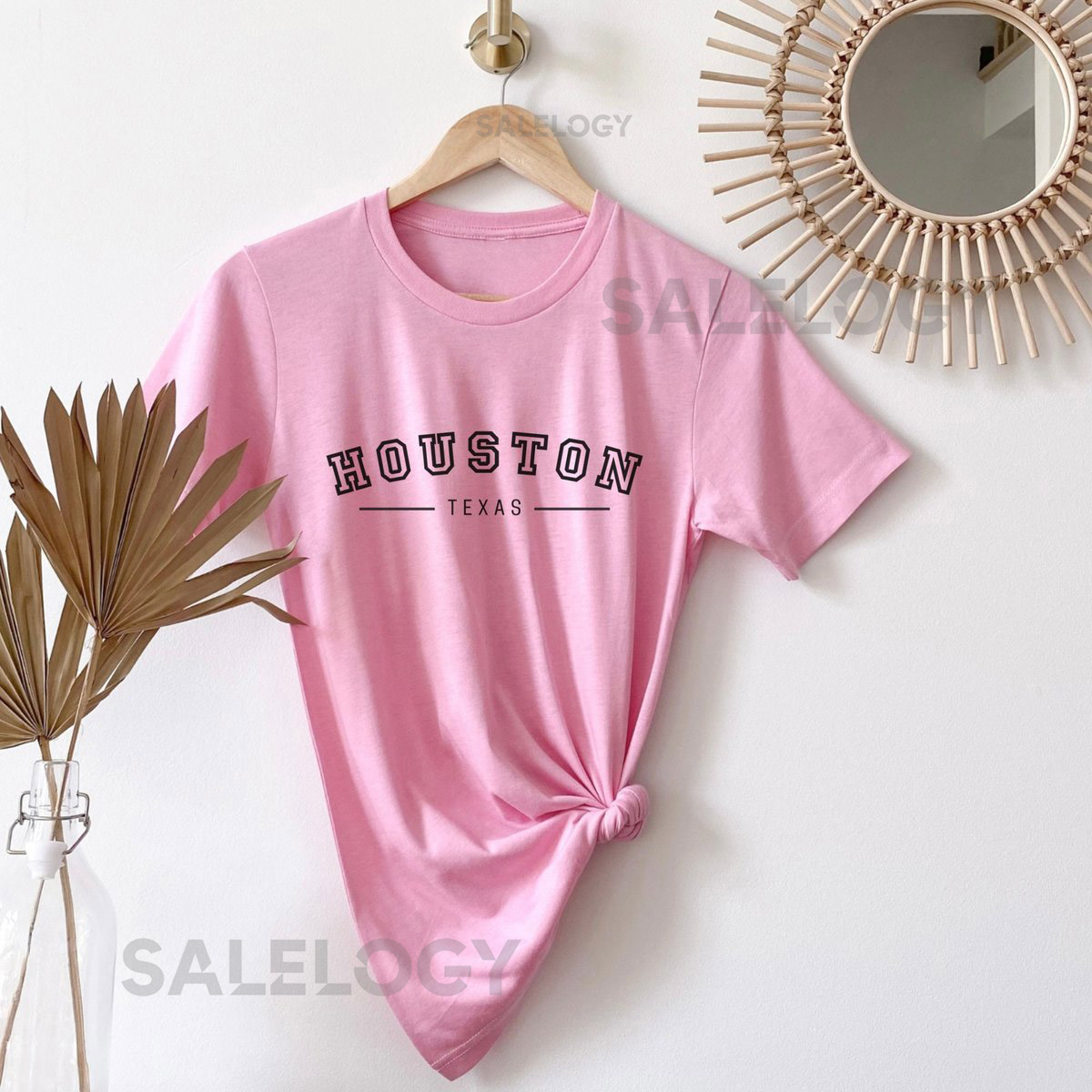 Houston Texas T-Shirt Skyline Houston T-Shirt Gift for Texas Lover Mothers Day Gift Houston Texas Shirt Unisex Crewneck T-Shir_375