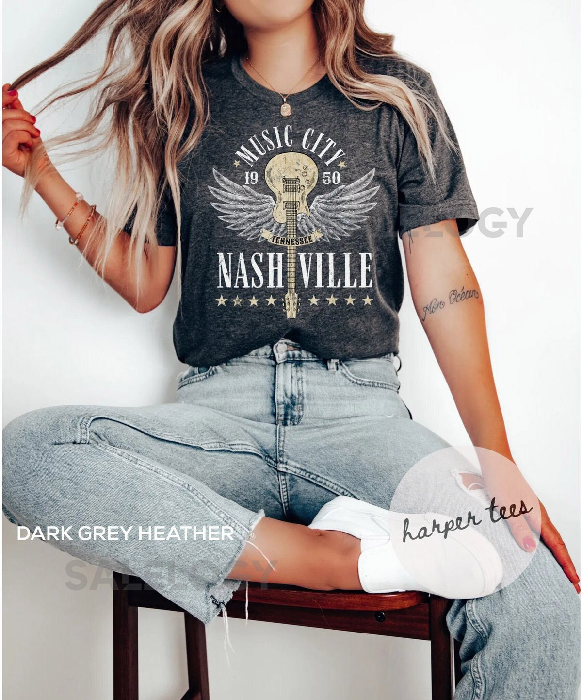 Nashville Shirt Music City Nashville Tennessee Country Music Shirt Western Tee Nashville Tshirt Vintage Nashville Shirt_342