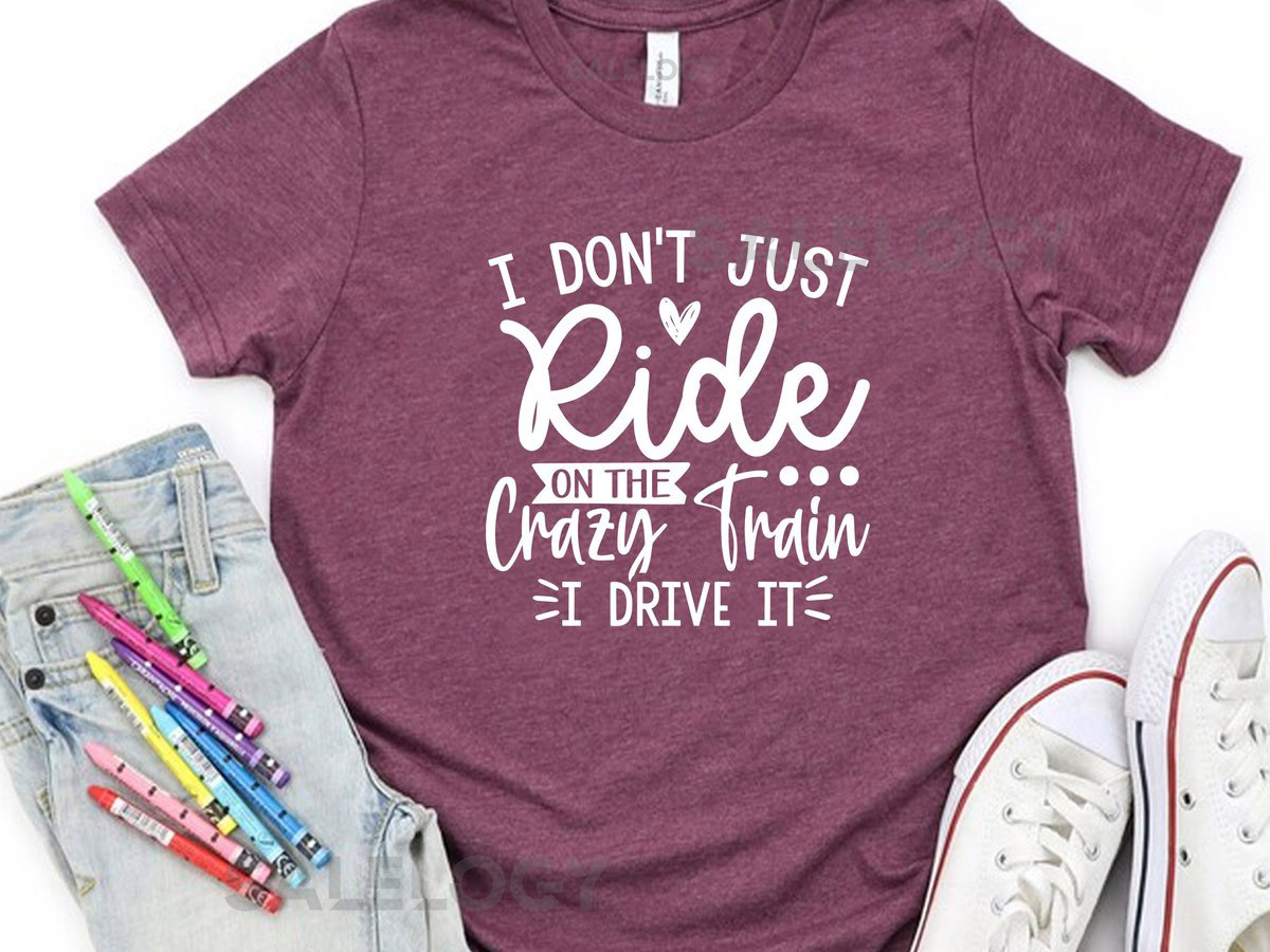 I Don't Just Ride on the Crazy TrainI Drive It T-Shirt -Customized Unisex Tee -Sarcastic Tee -Fearless Spirit Tee -Ozzy Osbourne Fan Tshirt_497